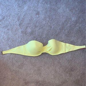 NWOT Victoria's Secret Yellow Bandeau Bathing Suit Top Size 34C